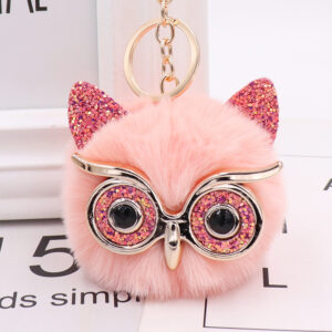Pink Eyes + Korean pink / Gretel Owl (golden chain Buckle)