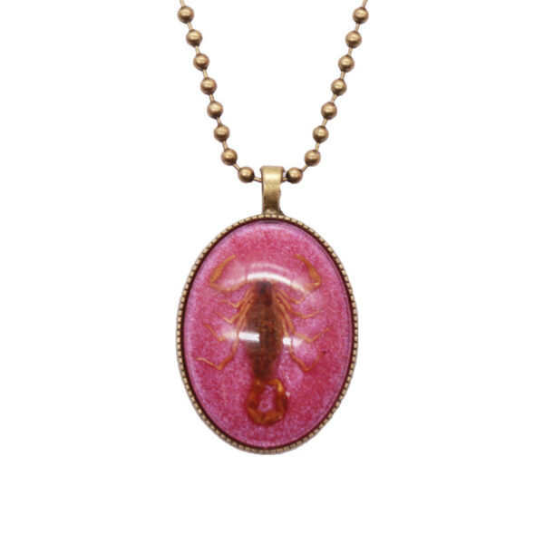 Wholesale Amber Insect Resin Necklace