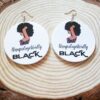 9370487277_125639122 Wholesale African Figure Wood Earrings