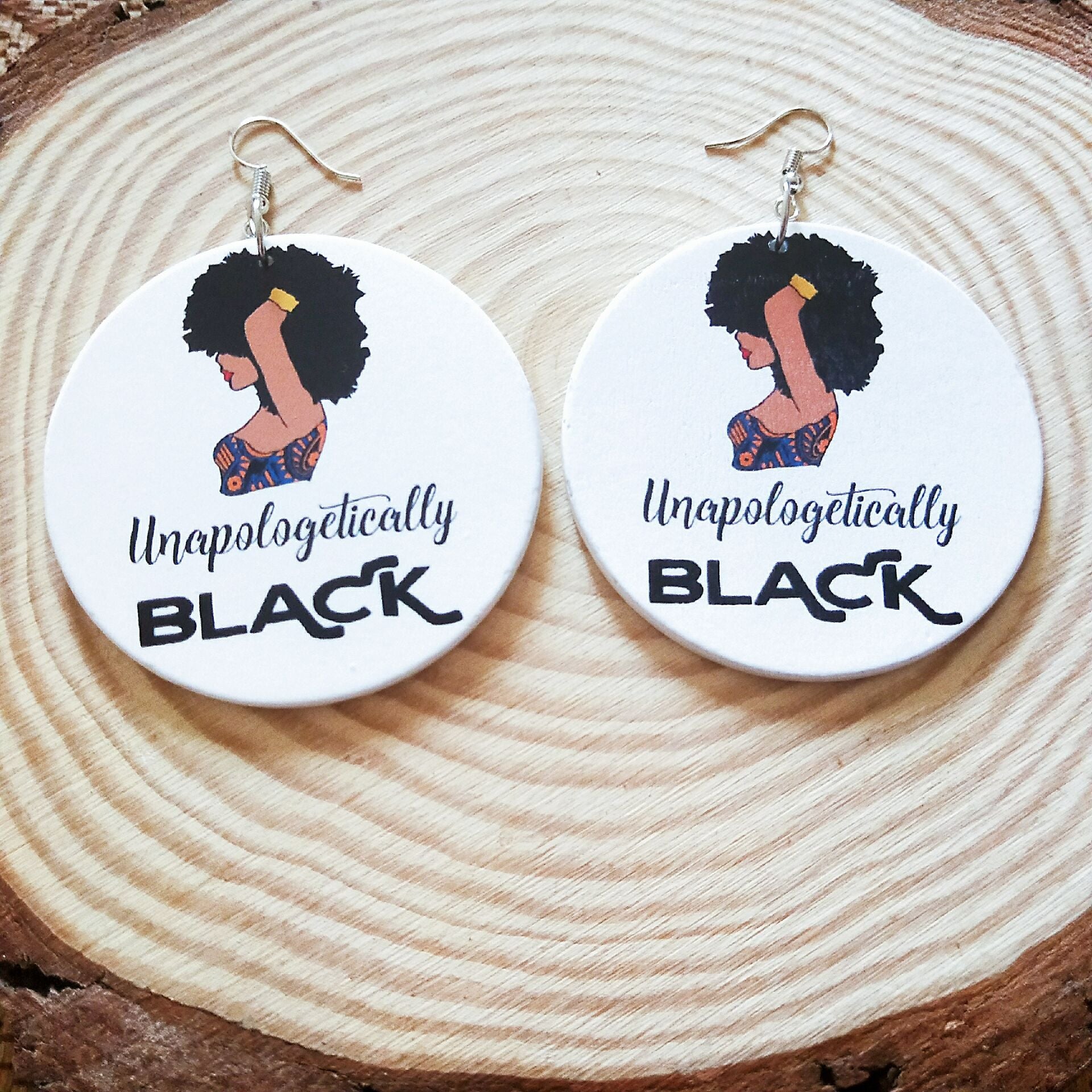 Wholesale African Figure Wood Earrings