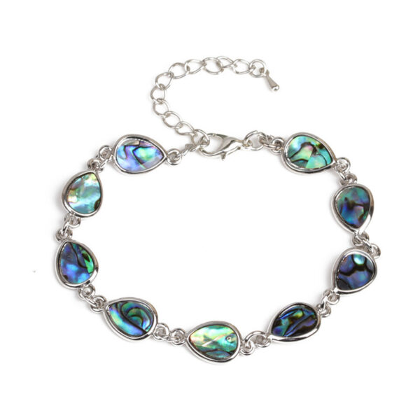 Wholesale Colorful Abalone Shell Waterdrop Shaped Bracelet