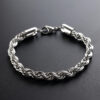 Wholesale Fried Dough Twists Hip Hop Stainless Steel Bracelet