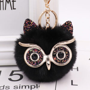 Black eyes + Black / Gretel Owl (golden chain Buckle)