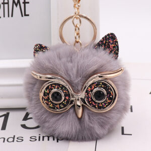 Black eyes + light gray / Gretel Owl (golden chain Buckle)