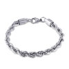 Wholesale Fried Dough Twists Hip Hop Stainless Steel Bracelet