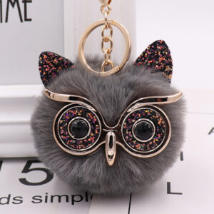 Black eyes + dark gray / Gretel Owl (golden chain Buckle)