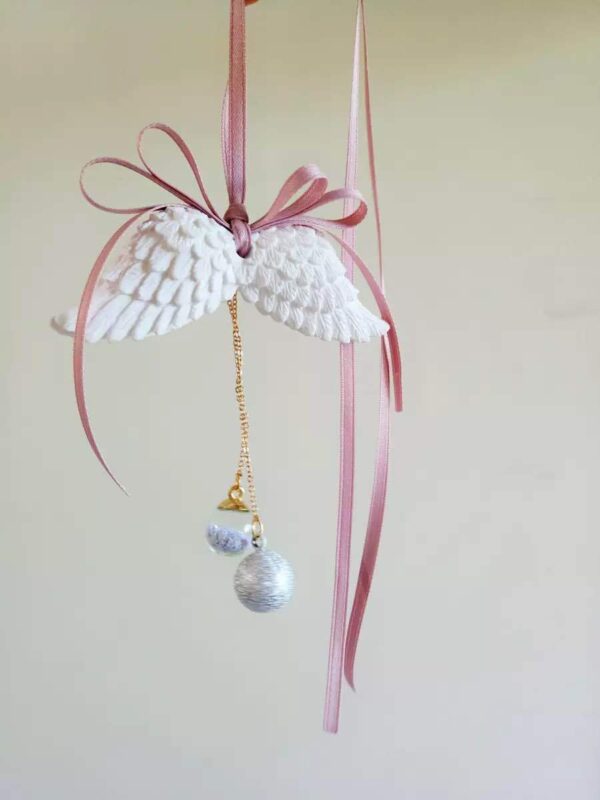 Wholesale Angel Wings Car Expanded Fragrant Stone Pendant