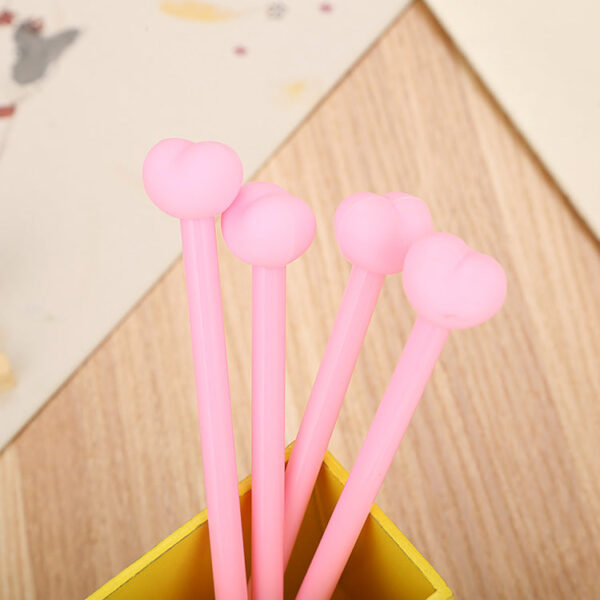 9415503430_708632043 Wholesale Girly Heart Pink Series Plastic Gel Pen