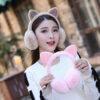 Wholesale Cat Ears Shiny Plush Cute Winter Cold Protection Warm Earmuffs