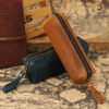 Wholesale Stationery Bag Leather Zipper Pencil Case Pencil Case