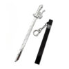Wholesale Anime Titan Wings of Liberty Eren Mikasa Sword Metal Model Keychain