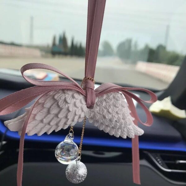 Wholesale Angel Wings Car Expanded Fragrant Stone Pendant