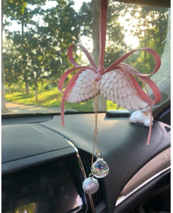 Wholesale Angel Wings Car Expanded Fragrant Stone Pendant
