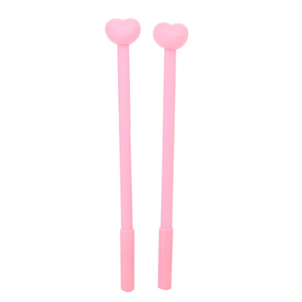 9460652951_708632043 Wholesale Girly Heart Pink Series Plastic Gel Pen