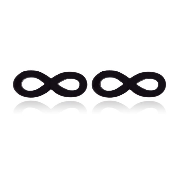 Wholesale Hollow Figure 8 Titanium Steel Ear Studs