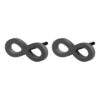 Wholesale Hollow Figure 8 Titanium Steel Ear Studs