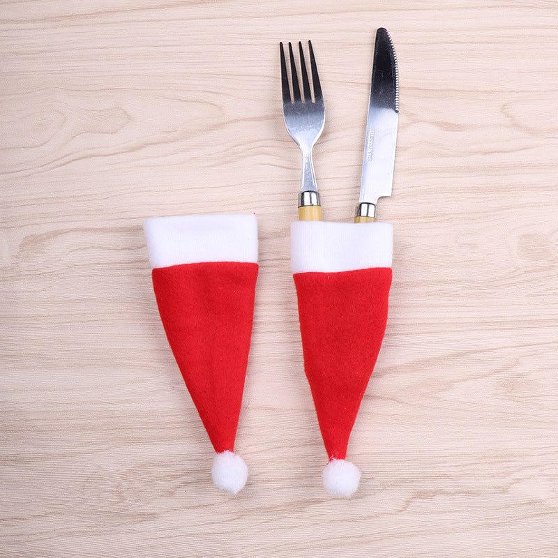 Wholesale Christmas Red Wine Bottle Pulling Fce Cover Cap