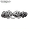 9480645992_731362266 Wholesale 5PCS Halloween Pumpkin Ghost Face Metal Ring