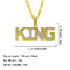 Wholesale Hip Hop King Letter Alloy Necklace