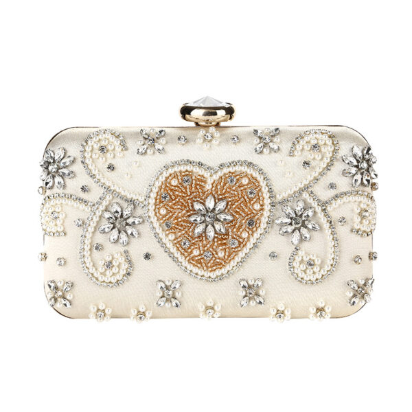 9496578132_1228234457 Wholesale Satin Satin Pearl Evening Bag