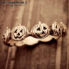9504436293_731362266 Wholesale 5PCS Halloween Pumpkin Ghost Face Metal Ring