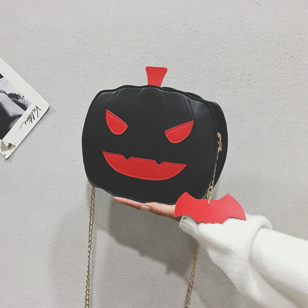 Wholesale PU Halloween Funny Pumpkin Bag