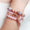 9515830640_108287258 Wholesale Ocean Style Multilayer Beaded Crystal Bracelet