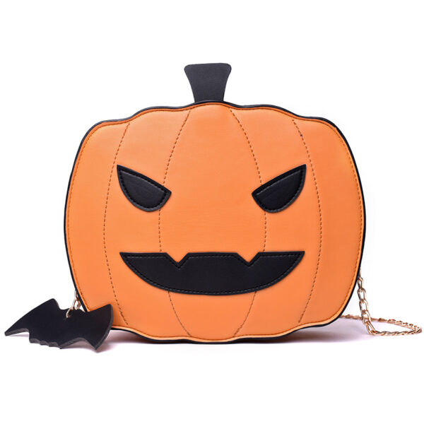 Wholesale PU Halloween Funny Pumpkin Bag
