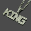 Wholesale Hip Hop King Letter Alloy Necklace