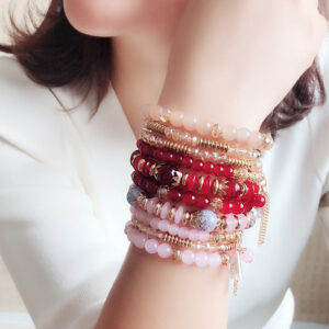 Wholesale Ocean Style Multilayer Beaded Crystal Bracelet