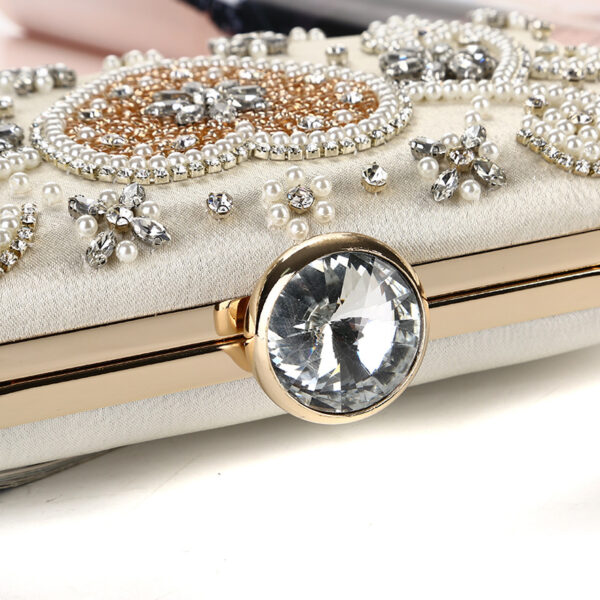 9542594061_1228234457 Wholesale Satin Satin Pearl Evening Bag