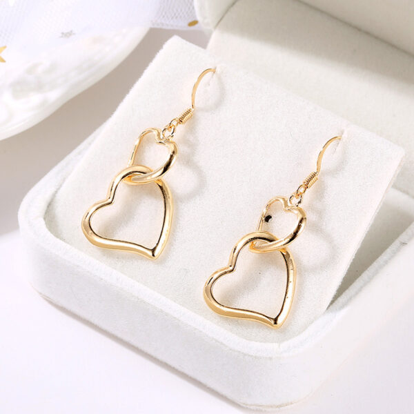 Wholesale of Medium To Long Length Love Alloy Earrings