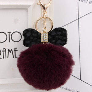 Fuchsia-Black / Golden 8-letter chain