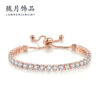 9573298153_1885966581 Wholesale Copper Single Row Full Diamond Adjustable Bracelet