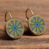 Wholesale Vintage Mandala Alloy Earrings