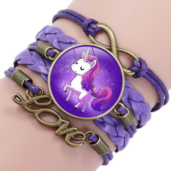 9582365808_1310191283 Wholesale Unicorn Time Stone Glass Bracelet