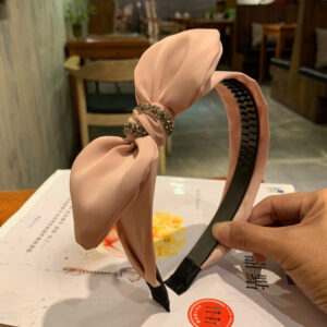 Pure pink rabbit ear with drill