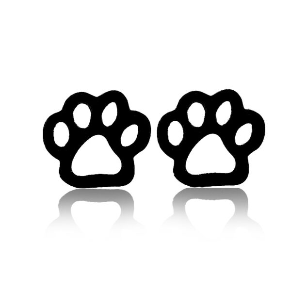 Wholesale Hollow Dog Paw Cat Paw Earrings