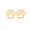 Wholesale Hollow Dog Paw Cat Paw Earrings