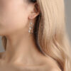Wholesale of Medium To Long Length Love Alloy Earrings