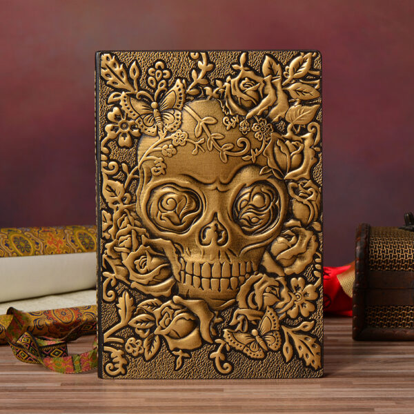 9629507681_668711404 Wholesale Retro Relief PU Halloween Gift A5 Notebook