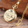 Wholesale Vintage Chain Quartz Clock Flip Alloy Men's Pocket Watch