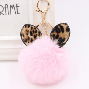 Shallow powder / Gold key chain