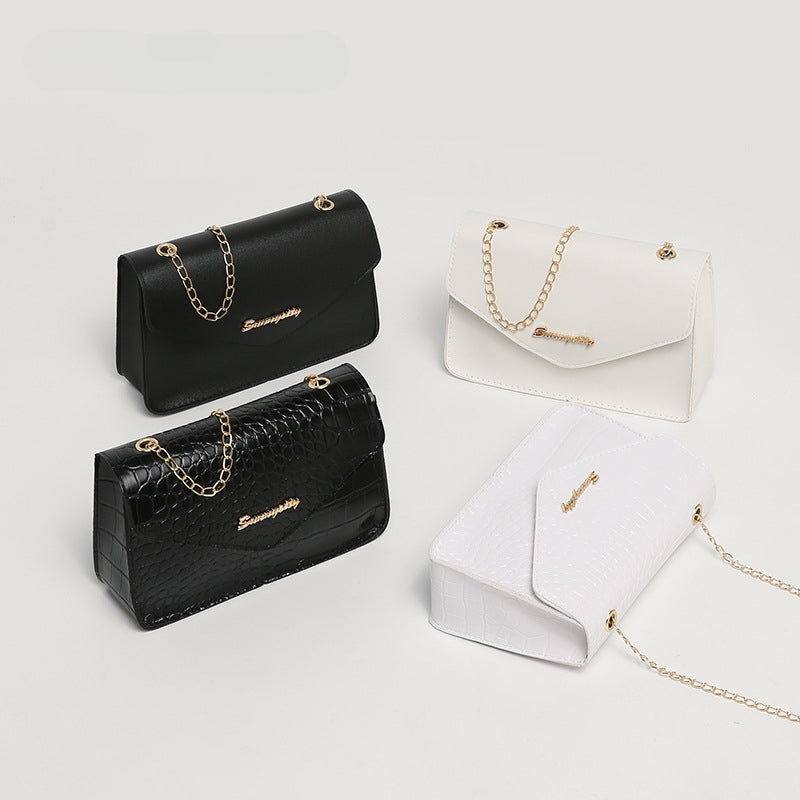 Wholesale PU Crocodile Pattern Single Shoulder Crossbody Bag