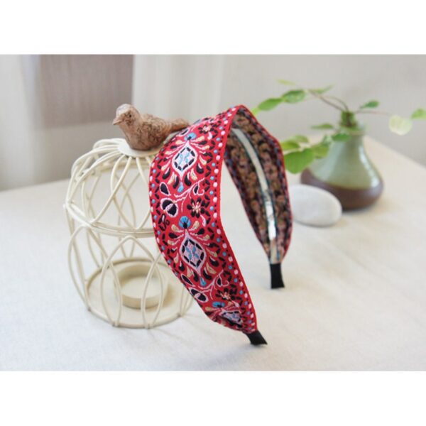 Wholesale Bohemian Ethnic Style Embroidered Fabric Headband