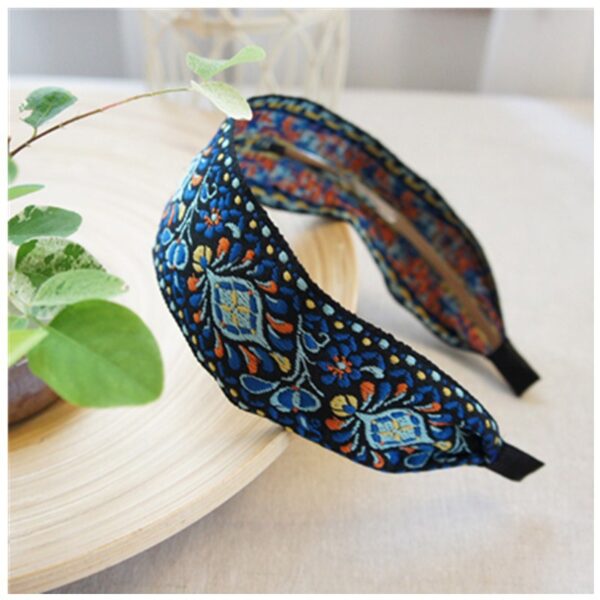 Wholesale Bohemian Ethnic Style Embroidered Fabric Headband