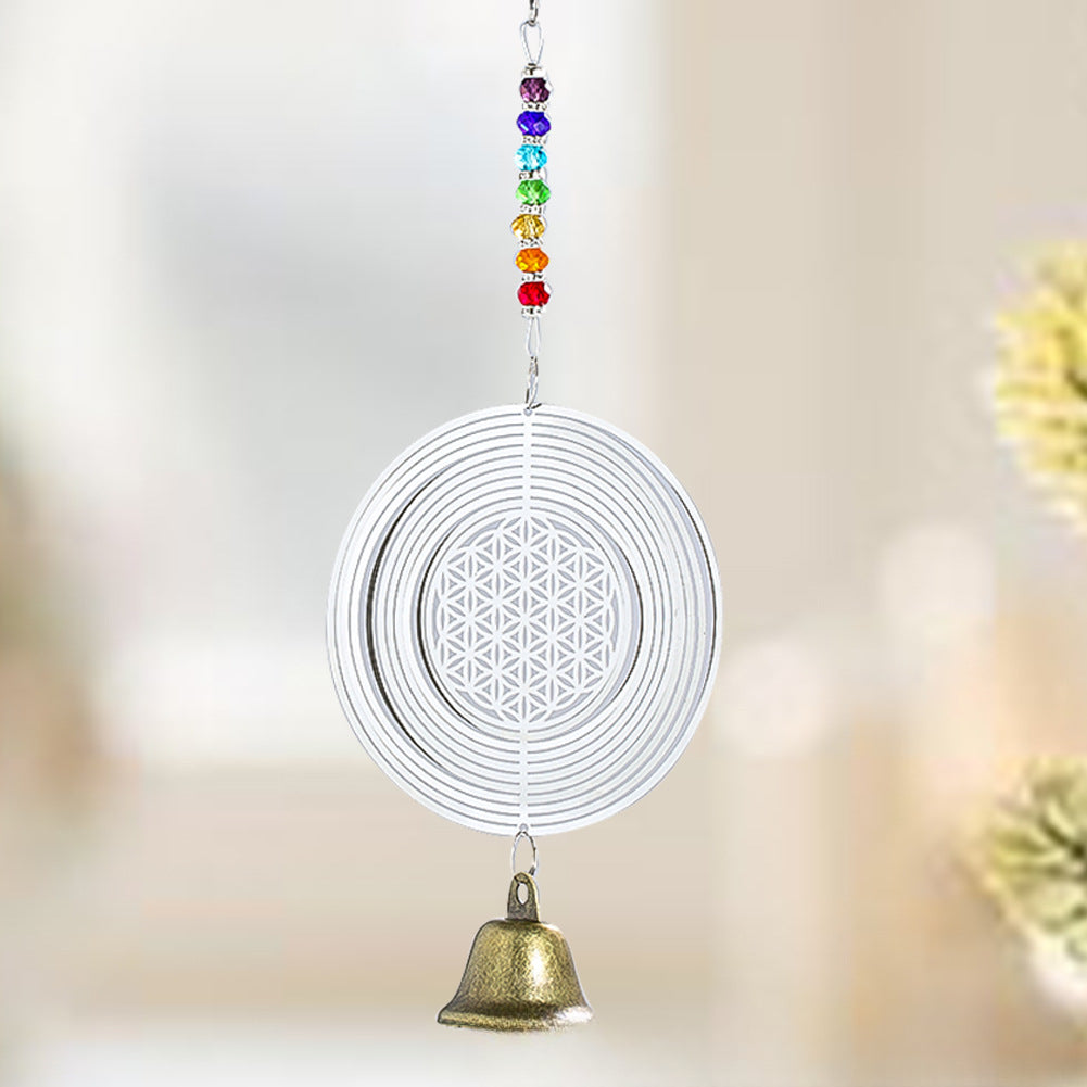 Wholesale 3D Rotating Bell Stainless Steel Wind Chimes