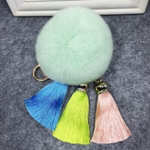 Light green fur ball / 8cm
