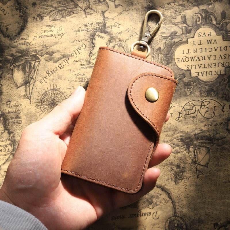 Wholesale Genuine Leather Creative Retro Multifunctional Keychain