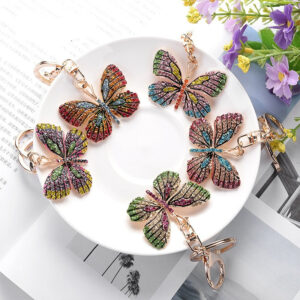 Wholesale Butterfly Zinc Alloy Keychain